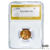 1926 Wheat Cent PGA MS67 RD