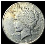 1922 Silver Peace Dollar CLOSELY UNCIRCULATED