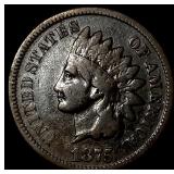 1875 Indian Head Cent CLOSELY UNCIRCULATED