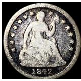 1842-O Silver Half Dime NICELY CIRCULATED