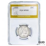 1903 Barber Quarter PGA MS66