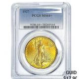 1927 $20 Gold Double Eagle PCGS MS64+