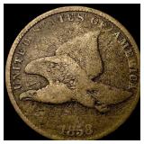 1858 Copper-Nickel Flying Eagle Cent NICELY CIRCUL