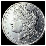 1891 Morgan Silver Dollar CLOSELY UNCIRCULATED
