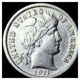 1911-D Silver Barber Dime UNCIRCULATED