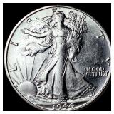 1944-S Silver Walking Liberty Half Dollar UNCIRCUL