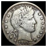 1915-D Silver Barber Quarter CLOSELY UNCIRCULATED