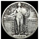 1918-S Silver Standing Liberty Quarter NEARLY UNCI