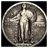 1918-D Silver Standing Liberty Quarter CLOSELY UNC