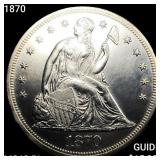 1870 Seated Liberty Dollar CHOICE BU PL