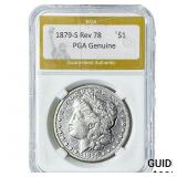 1879-S Rev 78 Morgan Silver Dollar PGA Genuine