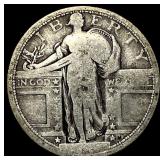 1917 Type 1 Standing Liberty Quarter LIGHTLY CIRCU