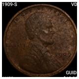 1909-S VDB Wheat Cent CHOICE AU