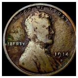 1914-D Lincoln Wheat Cent LIGHTLY CIRCULATED