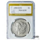 1900-O/CC Morgan Silver Dollar PGA AU50