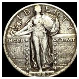 1923 Silver Standing Liberty Quarter CLOSELY UNCIR