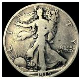 1919-S Silver Walking Liberty Half Dollar LIGHTLY