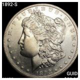 1892-S Morgan Silver Dollar CHOICE AU