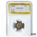 1864 Indian Head Cent PGA VF20