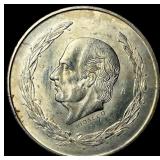 1953 Mexico Silver 5 Pesos CHOICE BU