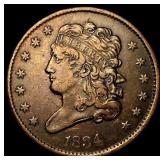 1834 Copper Half Cent UNCIRCULATED