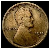 1914-D Lincoln Wheat Cent NEARLY UNCIRCULATED