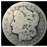 1891-CC Morgan Silver Dollar NICELY CIRCULATED