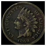 1862 Indian Head Cent NEARLY UNCIRCULATED