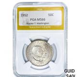 1952 Booker T Half Dollar PGA MS66