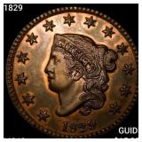 1829 Coronet Head Large Cent CHOICE BU