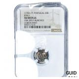 (1750-77) Portugal Silver 20 Reis Toned! NGC AU De