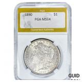 1890 Morgan Silver Dollar PGA MS64