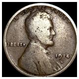 1914-D Lincoln Wheat Cent NEARLY UNCIRCULATED
