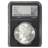 1881S Morgan Silver Dollar NGC MS65 Vaultbox W/Box