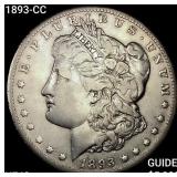1893-CC Morgan Silver Dollar NEARLY UNCIRCULATED