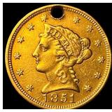 1851 Gold $2.50 Liberty Head Quarter Eagle HIGH GR