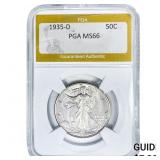1935-D Walking Liberty Half Dollar PGA MS66