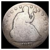 1877 Silver Seated Liberty Half Dollar NICELY  CI