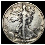 1929-S Silver Walking Liberty Half Dollar NEARLY U