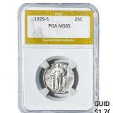 1929-S Standing Liberty Quarter PGA MS65
