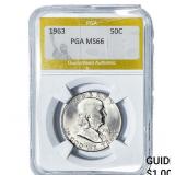 1963 Franklin Half Dollar PGA MS66