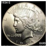 1934-S Silver Peace Dollar UNCIRCULATED