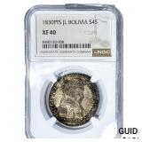 1830-PTS Bolivia Silver 4 Soles NGC XF40