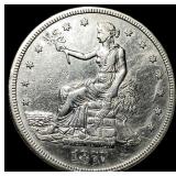 1877-S Silver Trade Dollar CHOICE AU