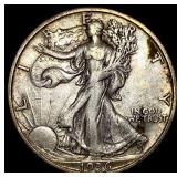 1936-S Silver Walking Liberty Half Dollar LIGHTLY