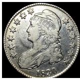 1830 Capped Bust Half Dollar CLOSELY UNCIRCULATED