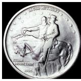 1925 Silver Stone Mountain Half Dollar CLOSELY UNC