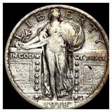1918-S Silver Standing Liberty Quarter NEARLY UNCI