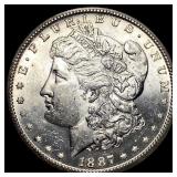 1887 Morgan Silver Dollar GEM BU
