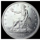 1877 Silver Trade Dollar CHOICE AU